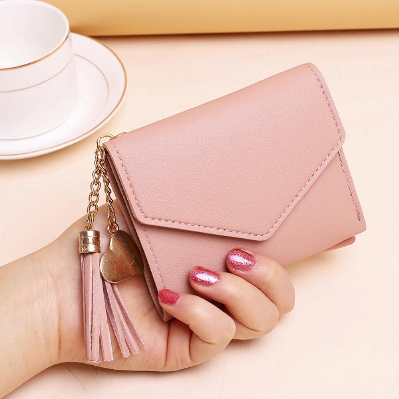 Damepung high #39 end mini kort sød kompakt pung pung tegnebøger kortholder lille dame pung kvinde hasp mini clutch