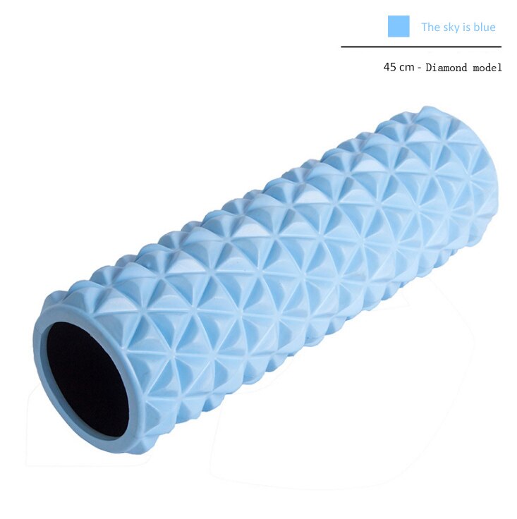 Drill Stone Yoga Massage Foam Roller Muscle Relax Lean Leg Foam Column Fitness Spike Yoga Stick Beginner Shaft Roller: Orange