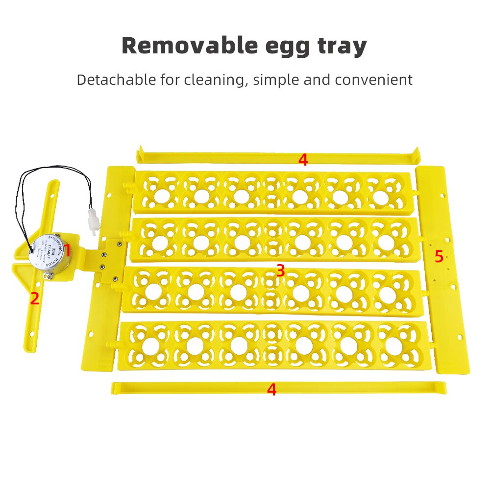Incubateur automatique 104 œufs CE, incubateur pour 24 œufs d&#39;oiseaux, canard, poulet, 110V/220V/12v, plateaux avec moteur à rotation automatique