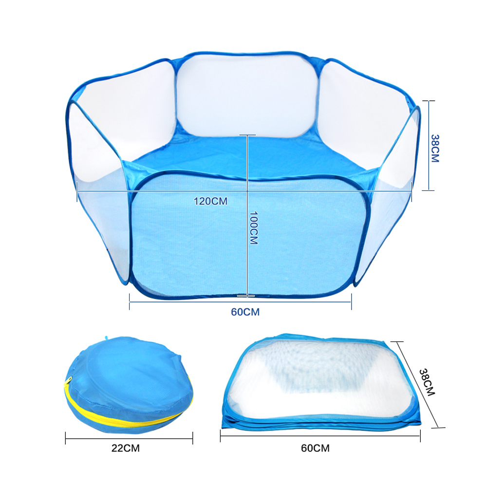 Parc pour animaux de compagnie Portable ouvert intérieur/extérieur petite Cage pour animaux jeu aire de jeux clôture pour Hamster Chinchillas et cochons d'inde