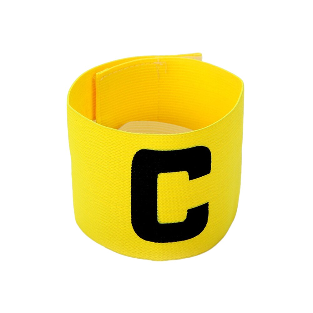 Voetbal Wedstrijd Captain C Woord Mark Armband Plakken Team Leider C Woord Nylon Voor Voetbal Sport Accessoires: Yellow