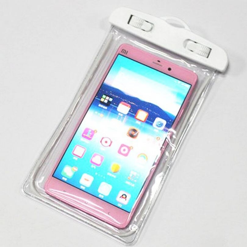 Baden wasserdicht unter Wasser Beutel Tasche Pack trocken Fall Pro iPhone Zelle Telefon PVC transparent Telefon Tasche: Weiß
