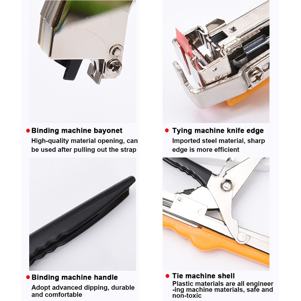 Garden Tools Plant Tying Tapener Tape Machine Branch Vine Hand Tying Machine Gardening Binding Vegetables Grapes Tomato Cucumber