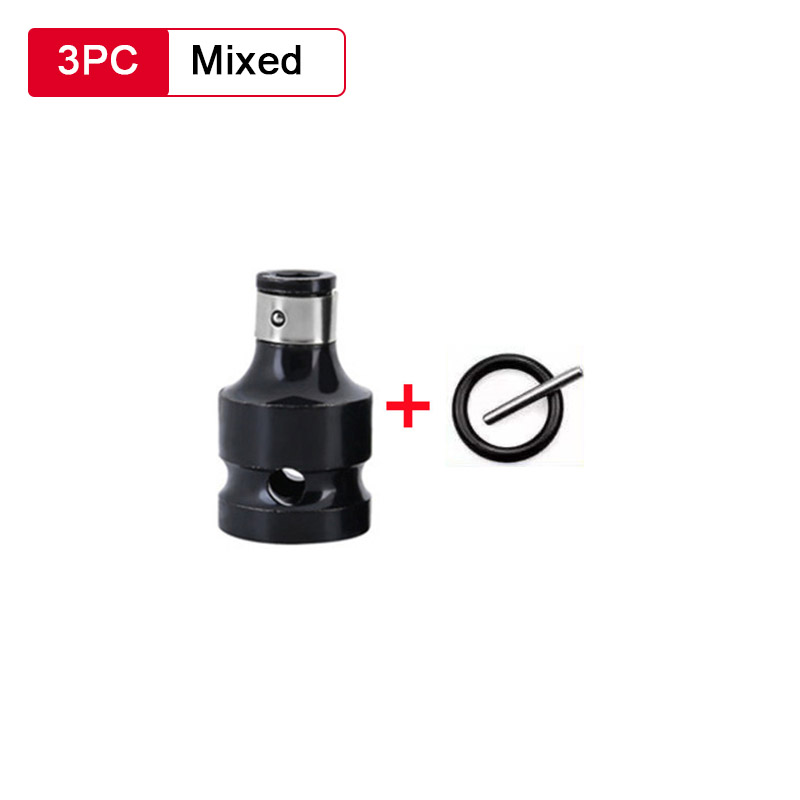 1/2" Square To 1/4" Hex Ratchet Socket Set Universal Wrench Socket Adapter Spanner Set Drive Converter Impact Hand Tool Kit: 06