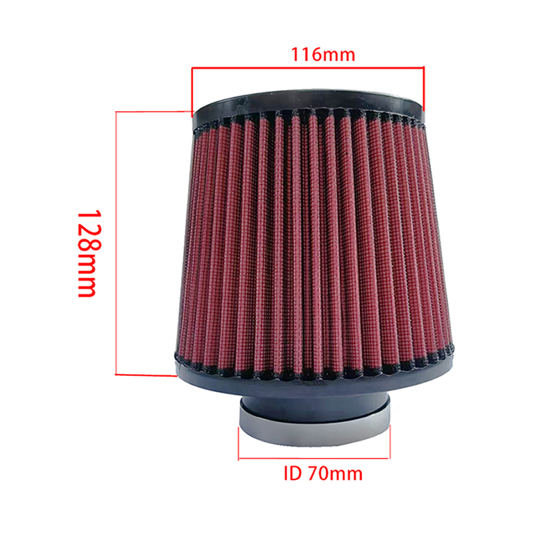 60MM 70MM 76MM Air Filter High Flow Cold Air Intake Universal Filters Vehicles Air Filters Car Accessories: Yellow