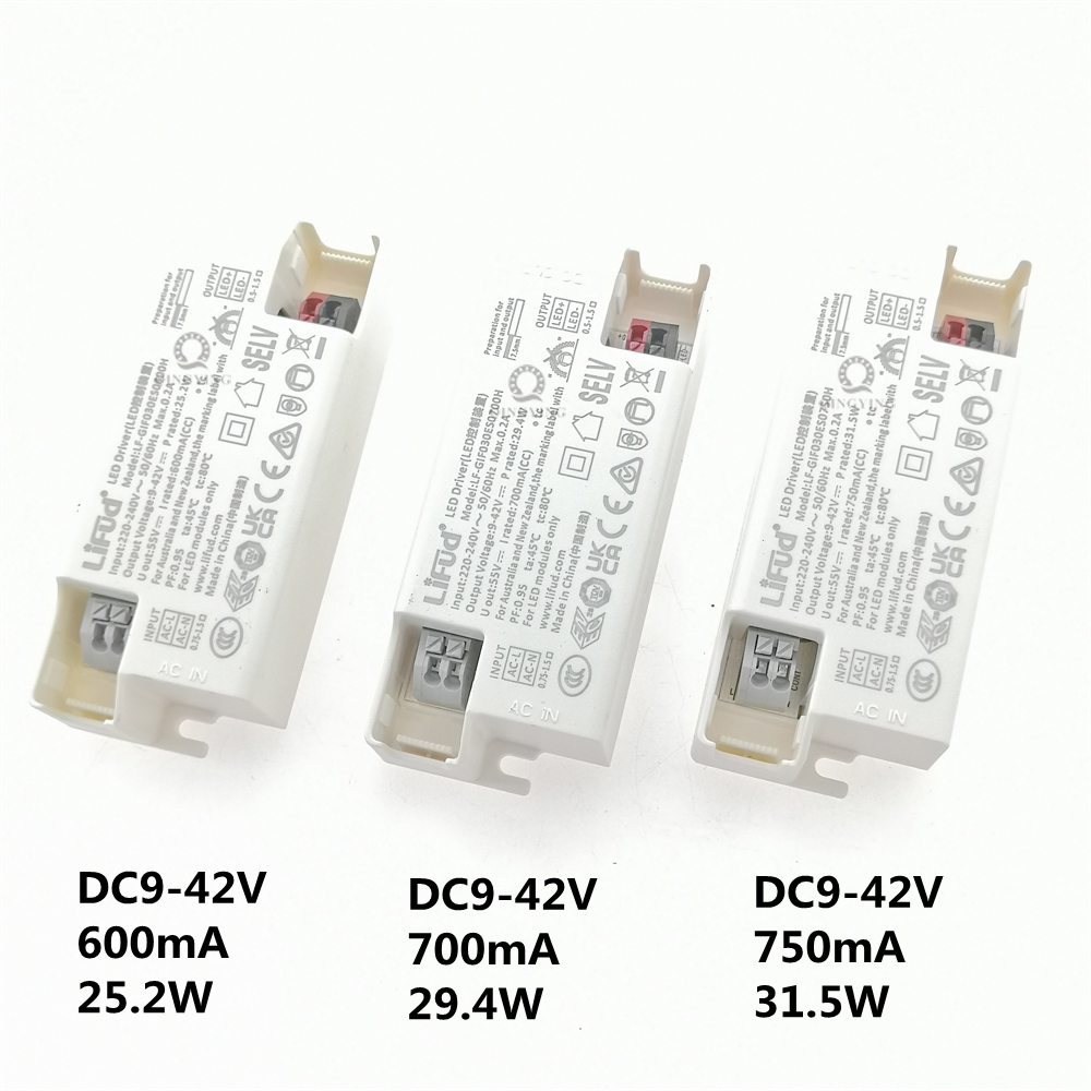 220v lifud-led-ohjainta  dc9-42v 25w-40w lf-gifxxxes 600ma 700ma 750ma 800ma 850ma 900ma 950ma 1000ma 1050ma valaistusmuuntaja