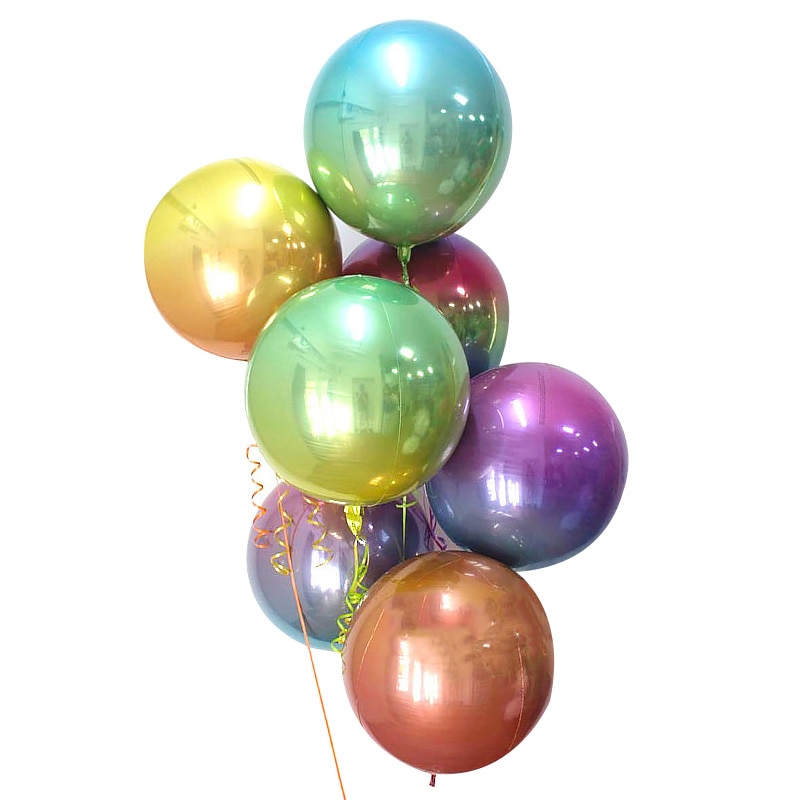 22 pouces de métal chromé 4D des ballons d'aluminium rond de l'hélium ballon  gonflable décorations de fête d'anniversaire de mariage - Chine Décoration  de Noël et décorations de fête anniversaire de graduation