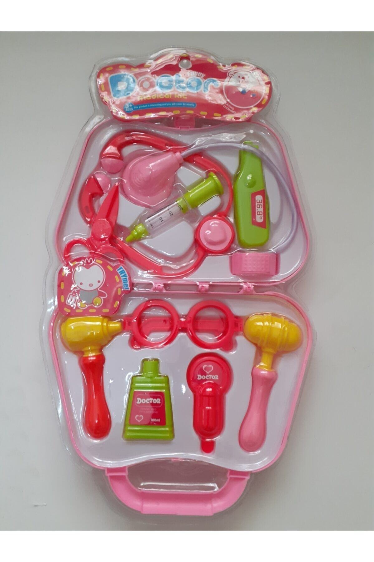 Flame 10 Piece Toy Doctor Set