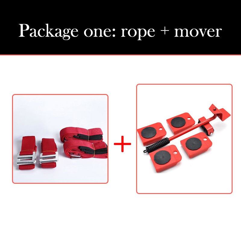 Home combination moving tools Heavy loader Movable universal wheel Moving tool Furniture electrical strap: Moving tool