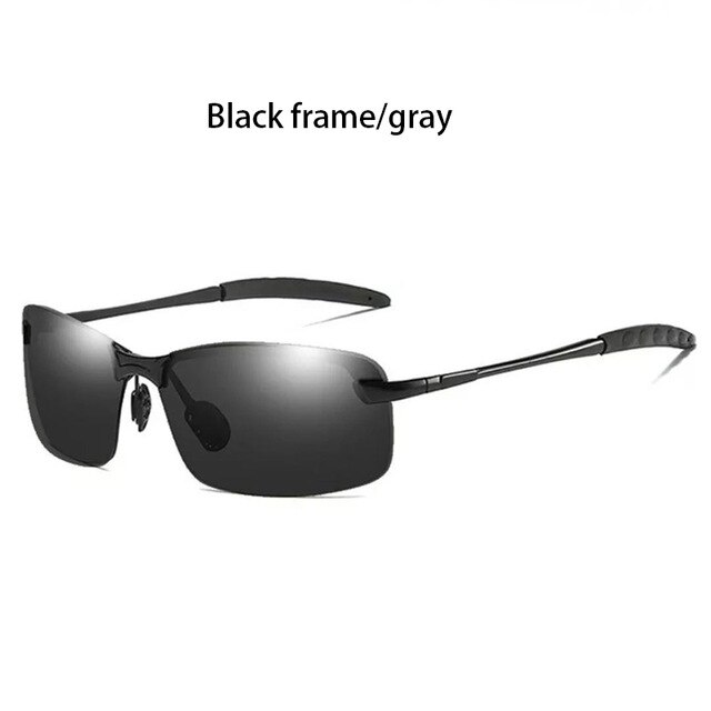 2020Color Changing Sunglasses Men Polarized Chameleon Glasses Men Driving Sunglasses Day And Night Vision Driver Goggles uv400: NO DISCOLOR-1
