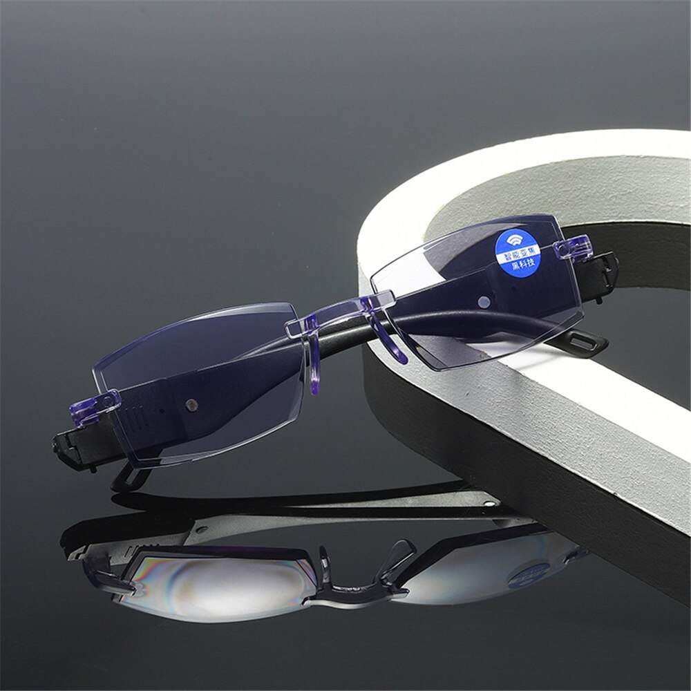 Zilead Progressive Multi-focus Anti-blue Light Glasses LED Light-emitting Reading Glasses Zoom Magnifying Eyewear For Women Men