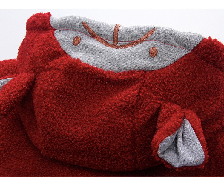 Outono inverno roupas do bebê meninos meninas casaco quente crianças bonito dos desenhos animados topos sólida mais veludo novas crianças casuais jaquetas 1-4y