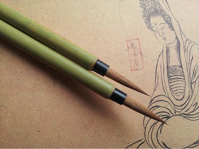 premium Hu brush small regular script weasel hair calligraphy pen chinese painting line drawing pen