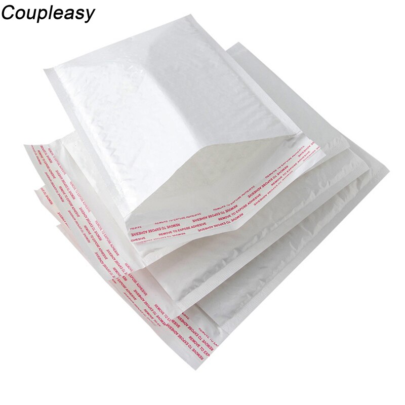 5Pcs/Lot White Pearl Bubble Mailer Self Seal Foam Padded Envelopes Waterproof Envelopes with Bubble 5 Sizes