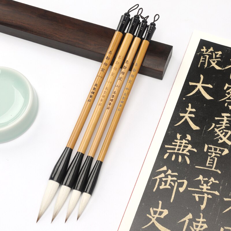 Regular Script Calligraphy Brush Official Script Multiple Hair Brush Pen Tinta China Calligraphie Writing Pen for Beginner