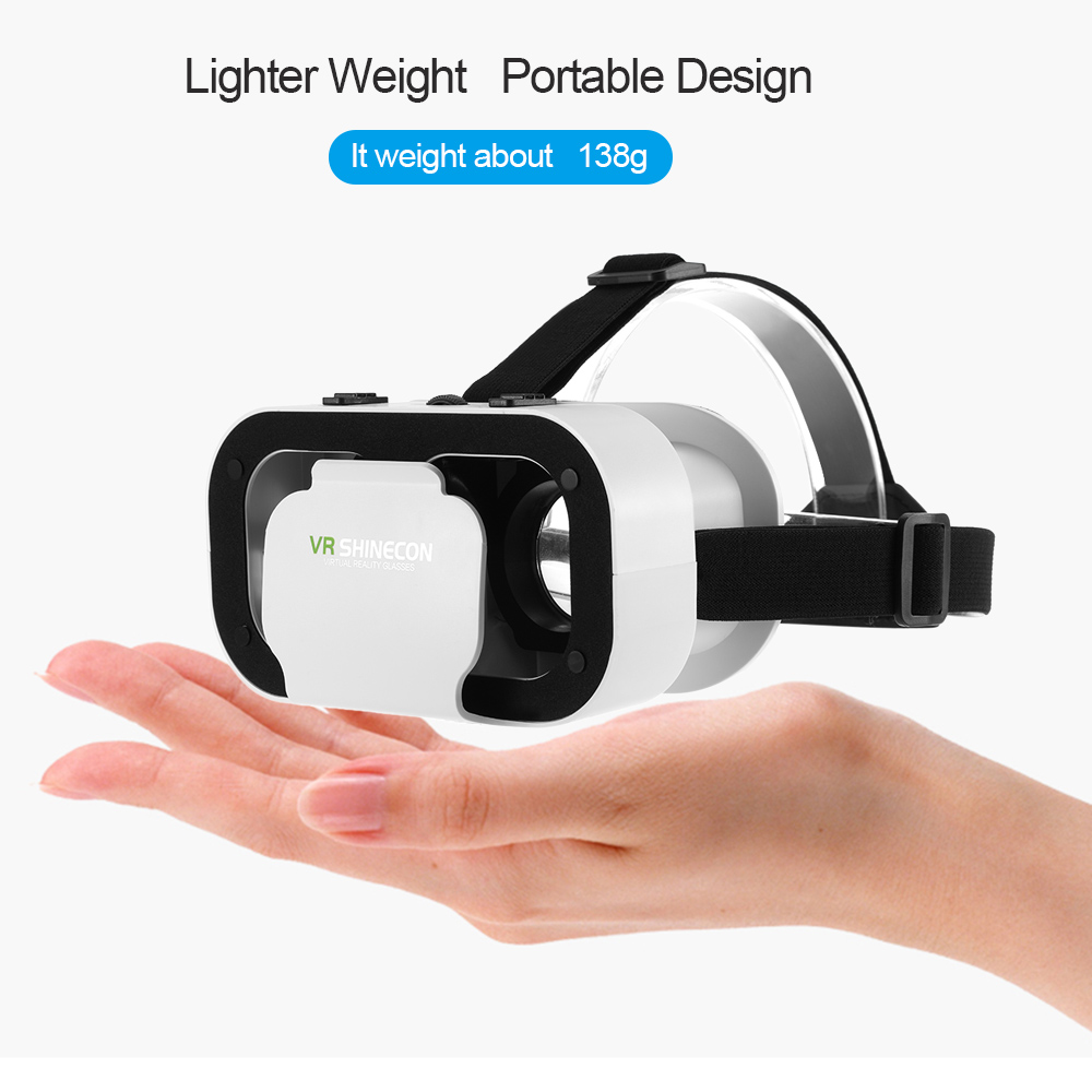 Shinecon VR gafas 3D auriculares dispositivo de Realidad Virtual casco gafas lentes teléfono inteligente móvil teléfono inteligente Realidade Viar VR