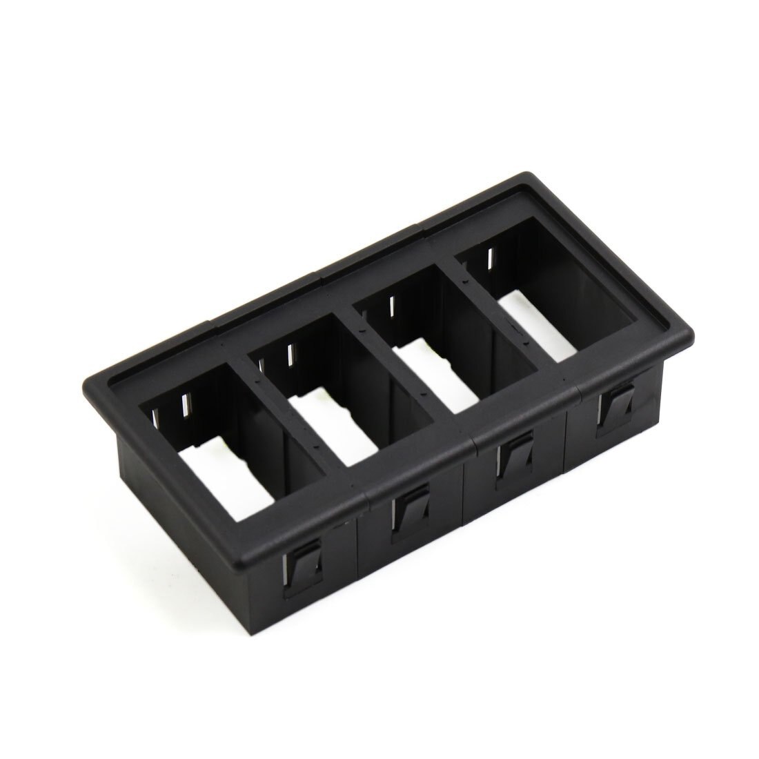 Uxcell 4 stuks zwarte kunststof afdeklijst voor elektrische raamschakelaar