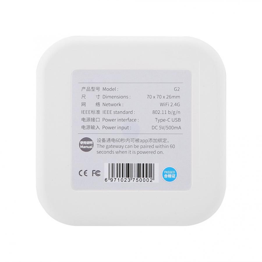 G2 dc 5v wifi smart passord dørlås gateway ttlock app bluetooth internett fjernkontroll hvit elektronisk smart lås gateway