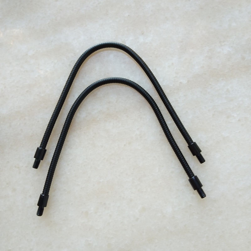2 stykker/mye dia .4mm hann  m4 skruer 200mm/300mm/400mm metall fleksibel ledning metall svanehals slange serpentin tube klemme lampe