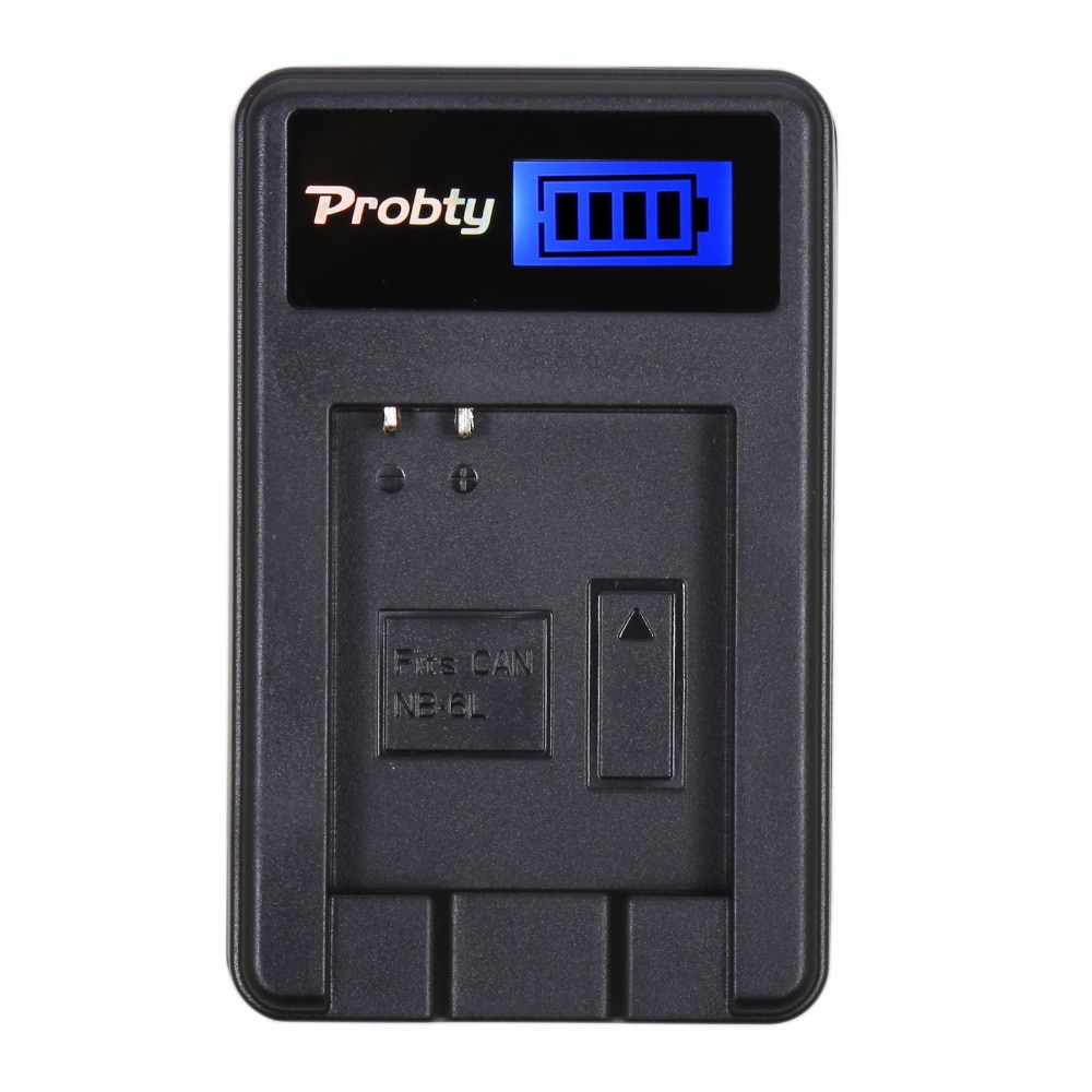 Probty nb-6l nb6l nb 6l lcd usb ladegerät für Kanon powershot d10 d20 D30 ELPH 500 HS S90 S95 S120 SD770 IST SD980 IST SD1200 IST
