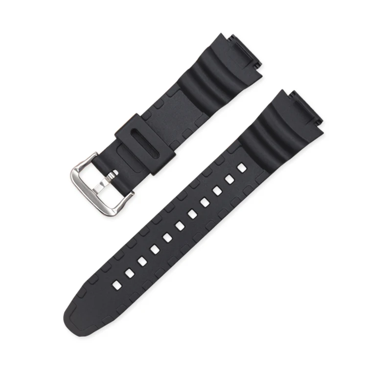 Strap for Casio AE-1000W 1200 AQ-S810W/S800W SGW-400H/500H/800H W-735H 216H AEQ-110W Men Silicone Rubber Watch Band Bracelet: silver white