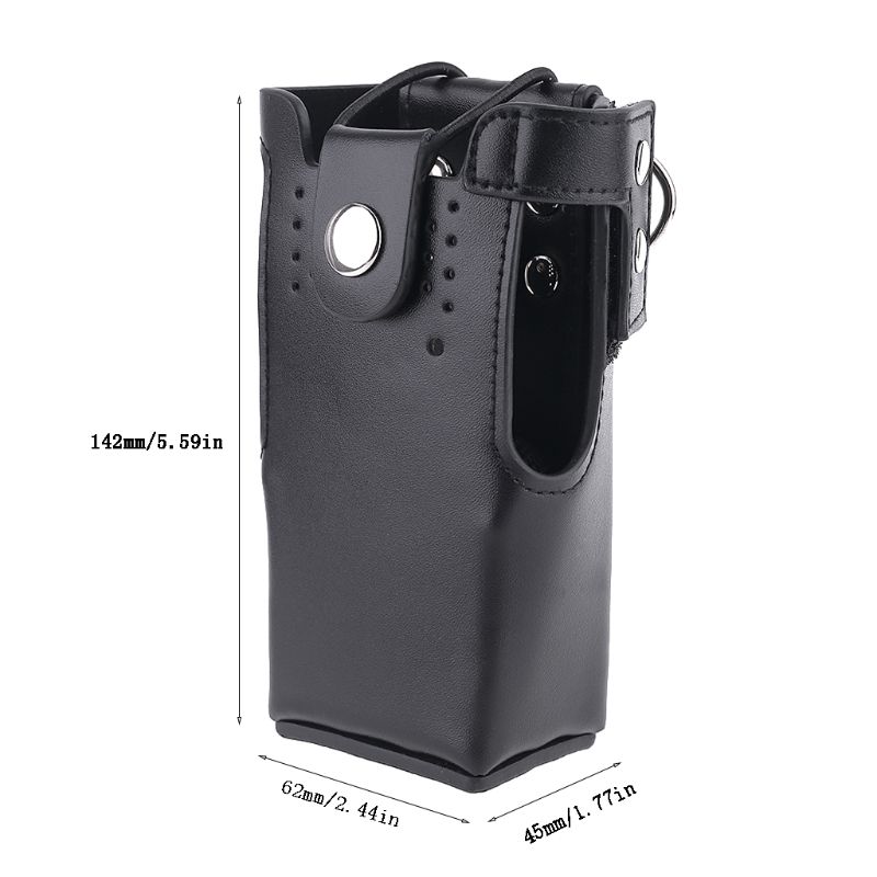 Leather Case Holder Storage Bag Pouch for Motorola Radio GP328/338 PRO5150 HT750