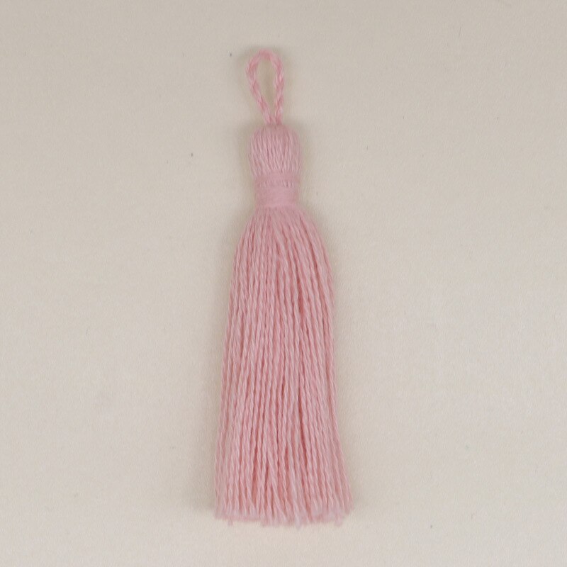 10PCS Mini Pure Cotton Colorful Tassels DIY Pendant Jewelry Curtain Garments Decorative Accessories Key Chain Handbag Pendants: Pink