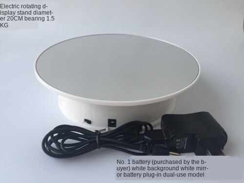 Photography Turntable Live Video Filming Rotating Power-driven Rotation Display Stand Product Rotating Disc Adjustable Speed: 6