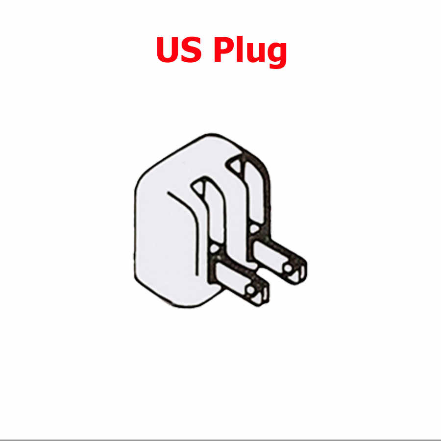EU US UK AU Plug Adapter 45W 60W 85W 30W 61W 87W 96W Adapter Plug For Macbook Pro Air Magnetic / USB C Power Adapter Plug: black