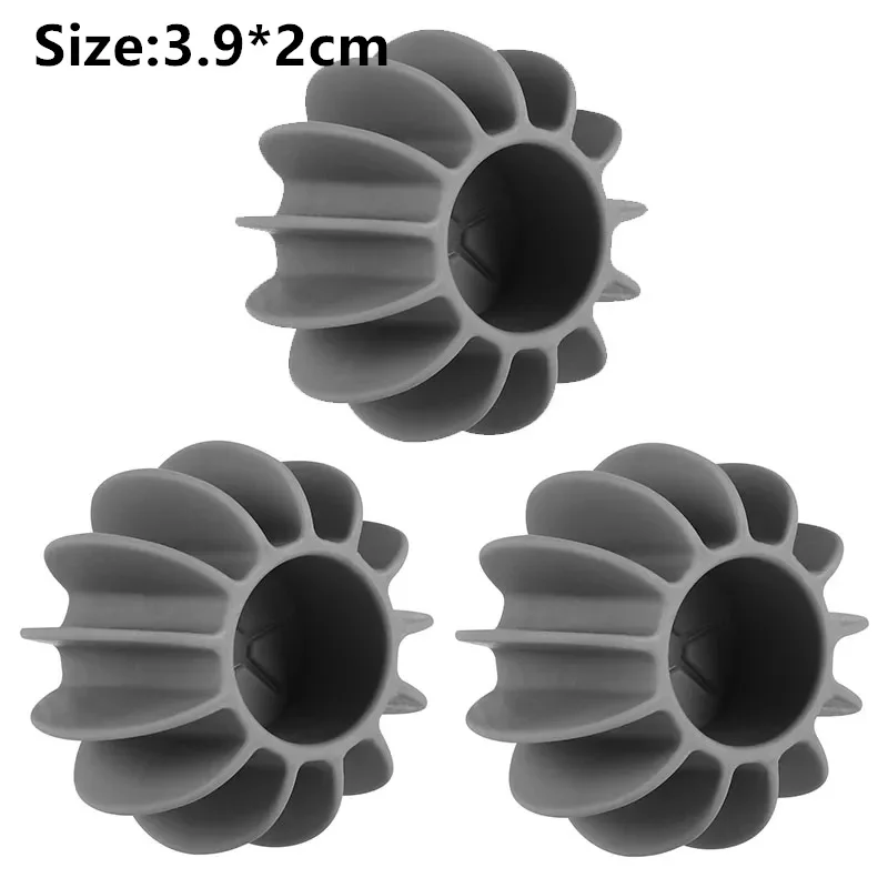 Bola de lavanderia reutilizável de silicone, 10cps, ferramentas de limpeza de cabelo, removedor de pelos de animais de estimação, máquina de lavar, coletor de cabelo de gato, bola de lavanderia: Vermelho