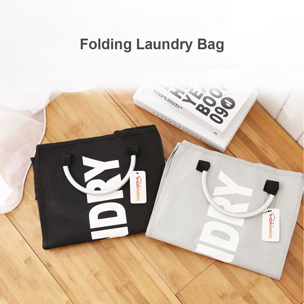 Waterproof Laundry Basket Dirty Clothes Hamper Foldable Storage Bin Sundries Storage Basket with Handles 1pcs Oxford Cloth