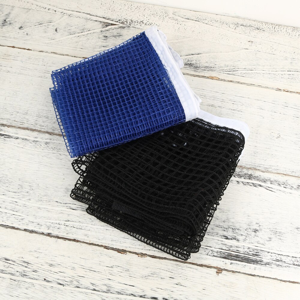 2PCS Reusable Outdoor Table Tennis Replacement Net Nylon Regulation Pong Net without Post (Black)