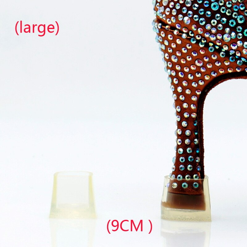 Latin dansschoenen ballroom dans Hak Stoppers Antislip Silicone Hoge Heeler protector voor 7.5 cm/9 cm/10 cm/8.5 cm