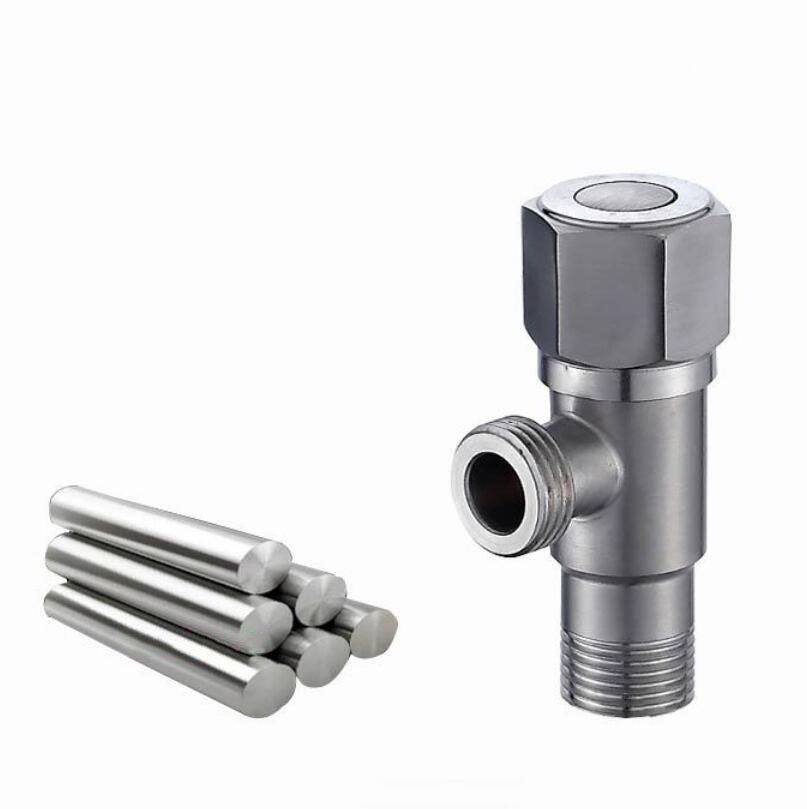 G1/2*1/2 304 Stainless Steel Water Heater Tap Universal Water Stop Valve Engineering Household Thickened Leakproof Angle Valve