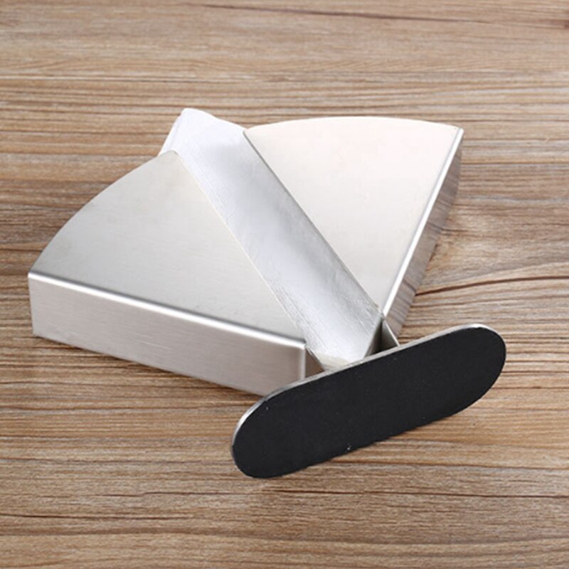 Stainless Steel Napkin Holder Paper Serviette Dispenser Vertical Decorative Tissue Rack Box for Dining Table