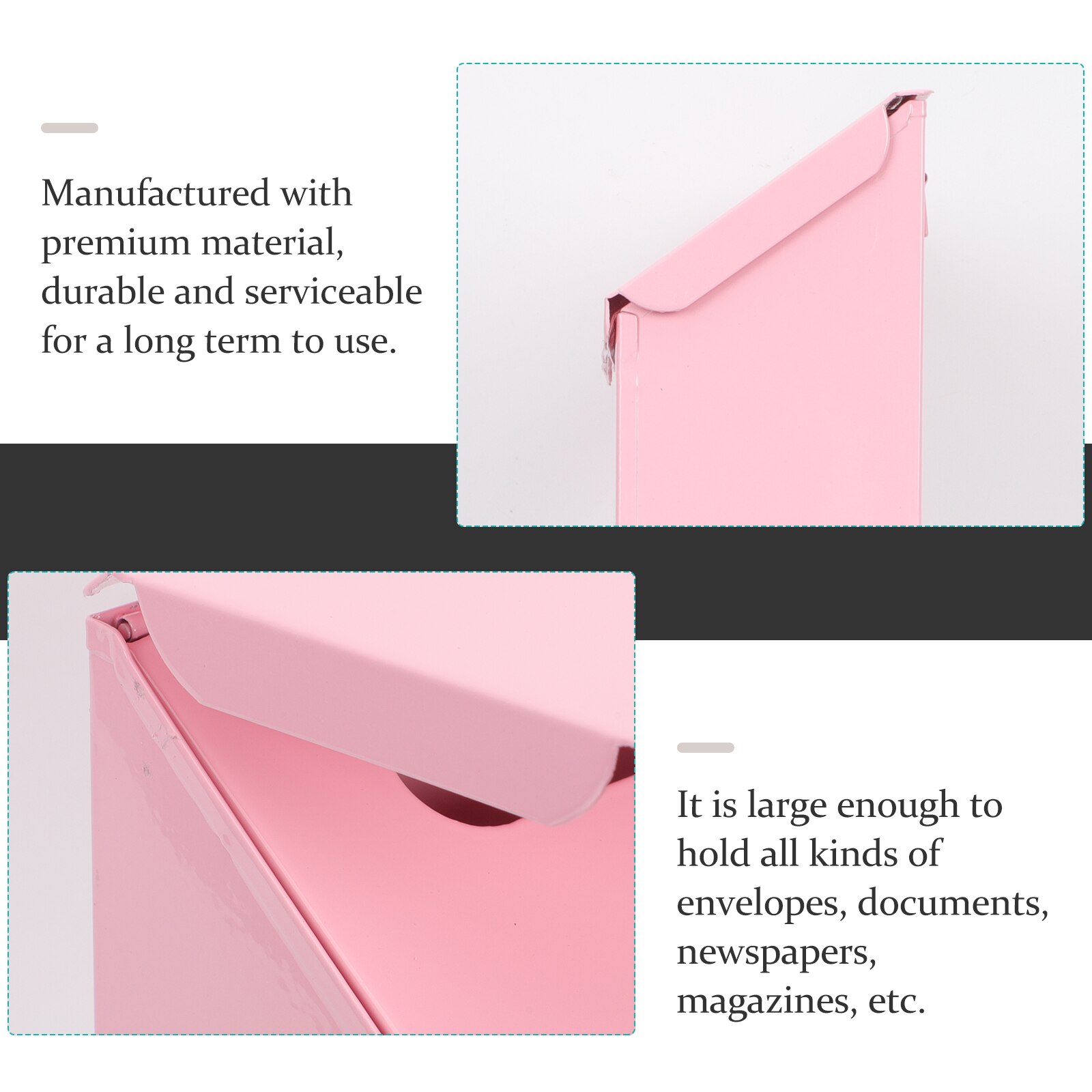 Household Letter Box Wall-mounted Mail Box Multi-function Box Letter Accessory