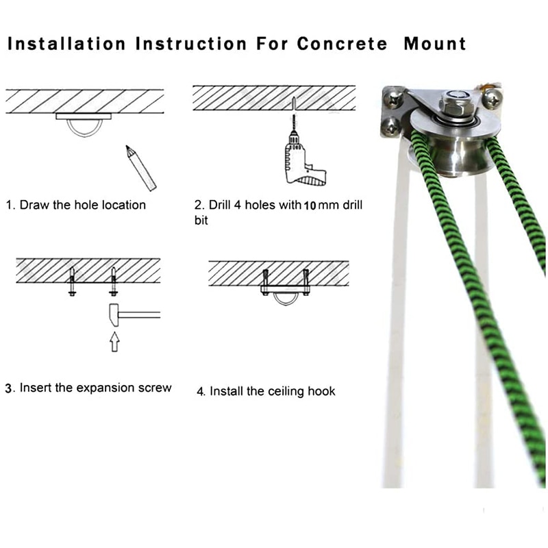 1Pack U-Type Stainless Steel Pulley Block Mute Bearings Groove Sliding Roller Track Wheel