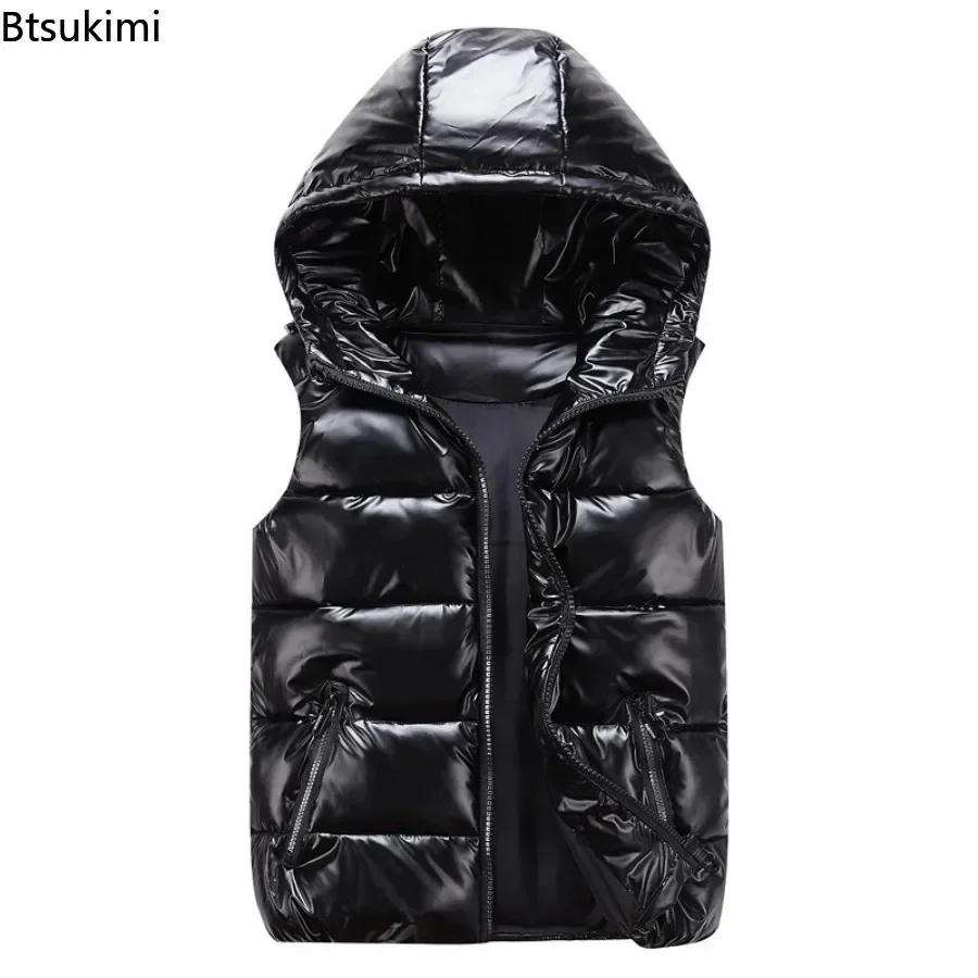 Heren Capuchon Vest - Lichtgewicht Waterdicht Casual Parka Vest met Zakken - Polyester