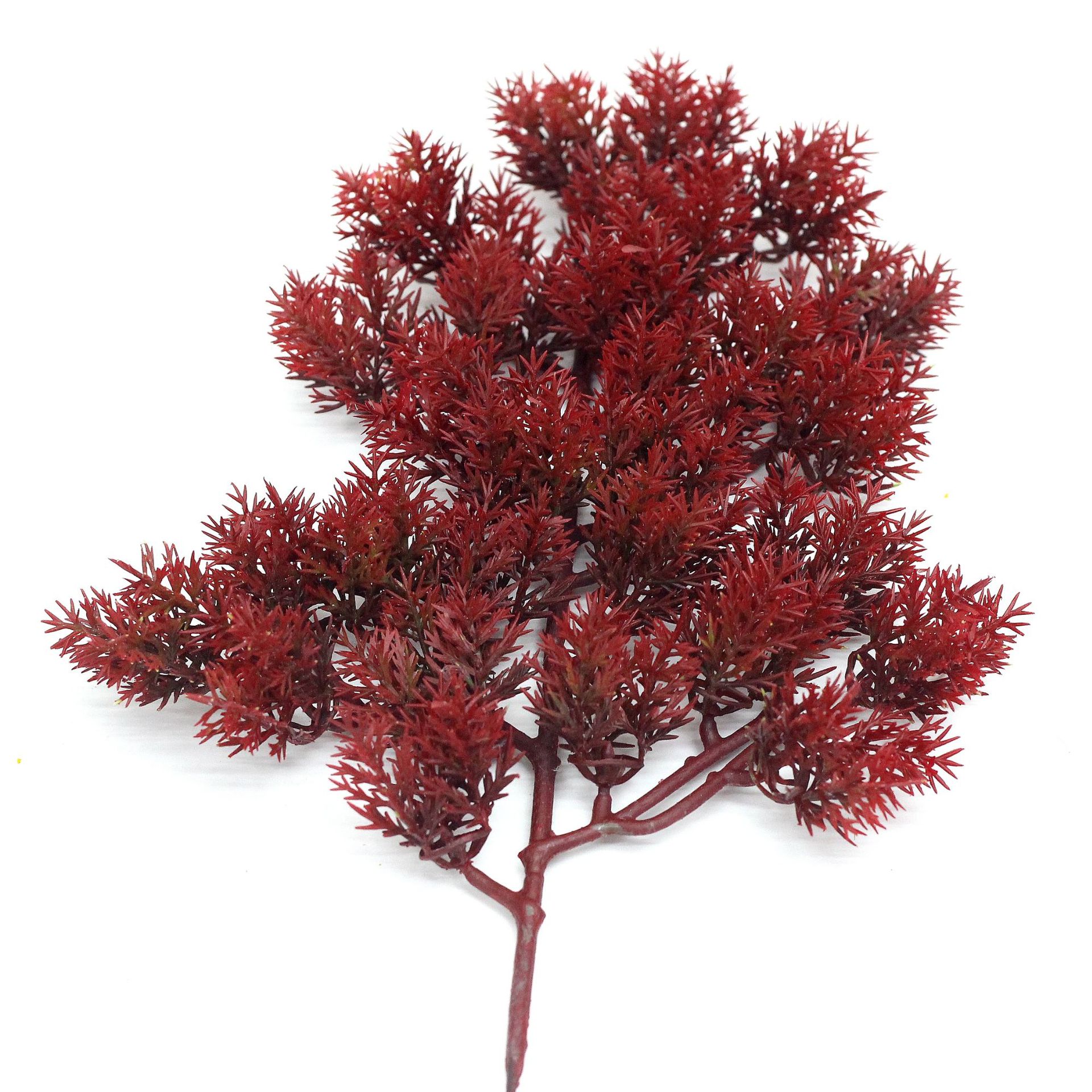 1PC powitanie sosna cyprys sztuczne rośliny dekoracja stołu na balkon restauracja roślin ściany DIY układ dekoracji: czerwony