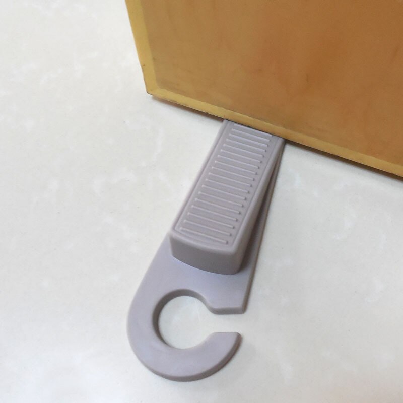 1Pc nowe drzwiowe zatrzymać typ haka klin gumowy stoper blokada drzwi blokada drzwi zabezpieczające dla dzieci zatrzymać