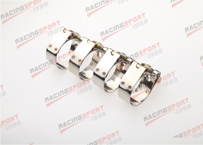 4x 1" inch Turbo Pipe Hose Coupler T-bolt Clamp Stainless Steel 31-36mm TCL-1