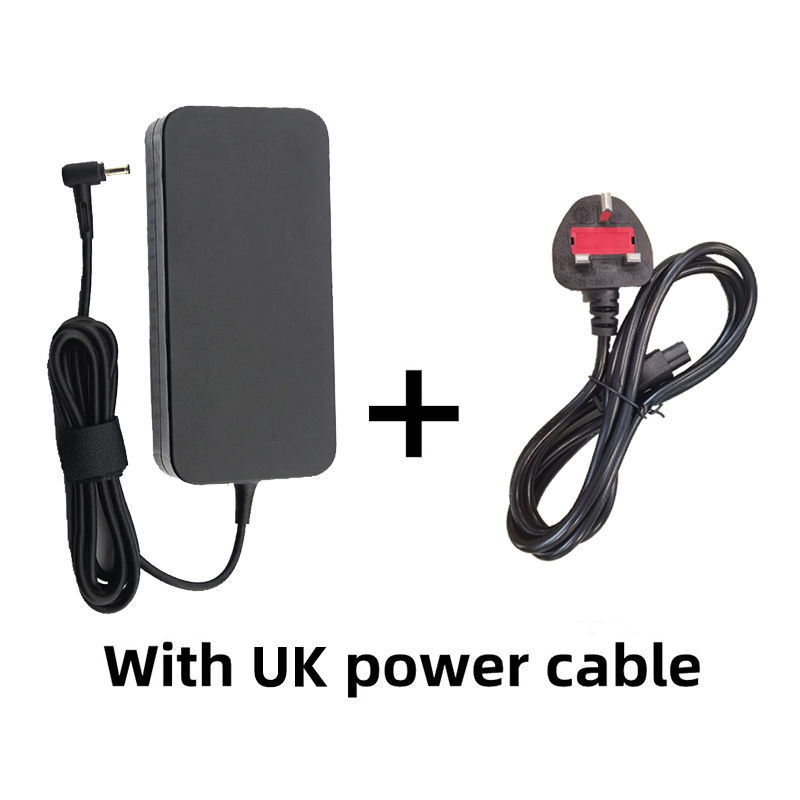 20v 2.4a 7,5 w 150*6.0mm Ladegerät AC Notebook Laptop Adapter für Asus Rog FX95D VX60G TuF Gaming A15 FX506lu FX705G FX86FE T9750: Black