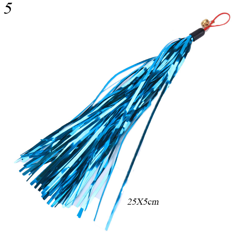 L40 cute cat toys 1pc cat feather toys, kitten interactive teaser bell feather stretch fishing rod play wand pets replacement head: 5