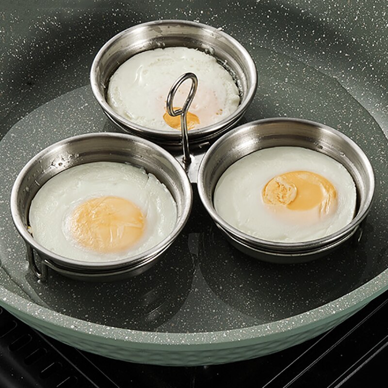 Rustfritt stål kjøkken egg krypskytter posjering panne form husholdning egg dampbåt dampede egg mold verktøy for hjemmelaging