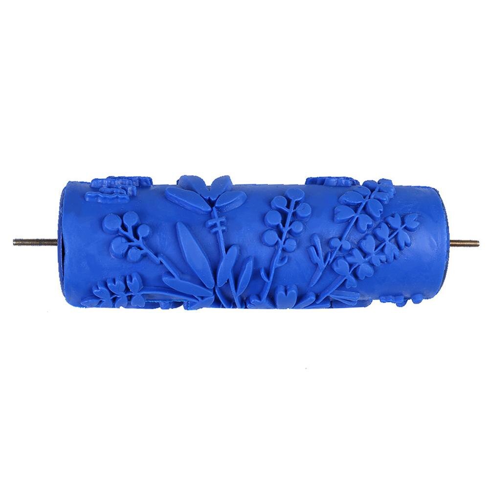 5 inch Flowers Pattern Paint Roller Wall Decoration Paint Coating Machine Roller Brush Art Painting Tool: B 5inch Roller
