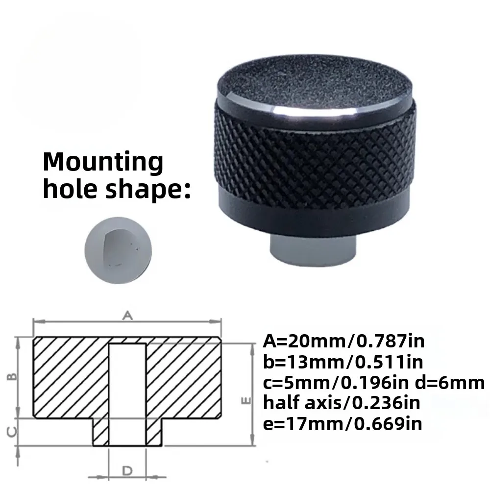 Auto Audio Knop - Volumeregeling Potentiometer Kap voor GM Navigatie DVD/CD - 7P Schakelaar Pin: Lichtbruin
