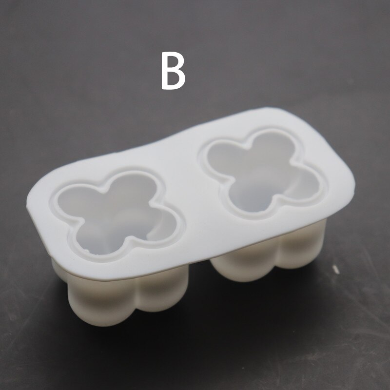 Silicone Moulds DIY Wax Candles Mold Mulit Size 3D Silicone Molds For Handmake Soap Form Crafts Cooking Chocolate Cake Supplies: B