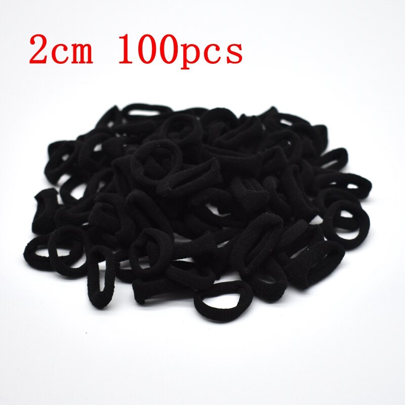Nuovo 100 pz/lotto Le Ragazze di Colori Della Caramella di Nylon 3 CENTIMETRI di Gomma Bande di Sicurezza Dei Bambini Fasce Elastiche Dei Capelli Coda di Cavallo Titolare Dei Capelli Dei Bambini accessori: 3