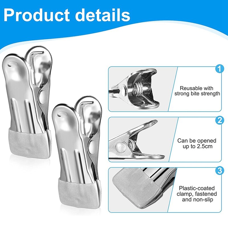 -30Pcs Swimming Pool Cover Clamps Winter Cover Above Ground Pool Clip Swimming Pool Cover Clamps Winter Cover