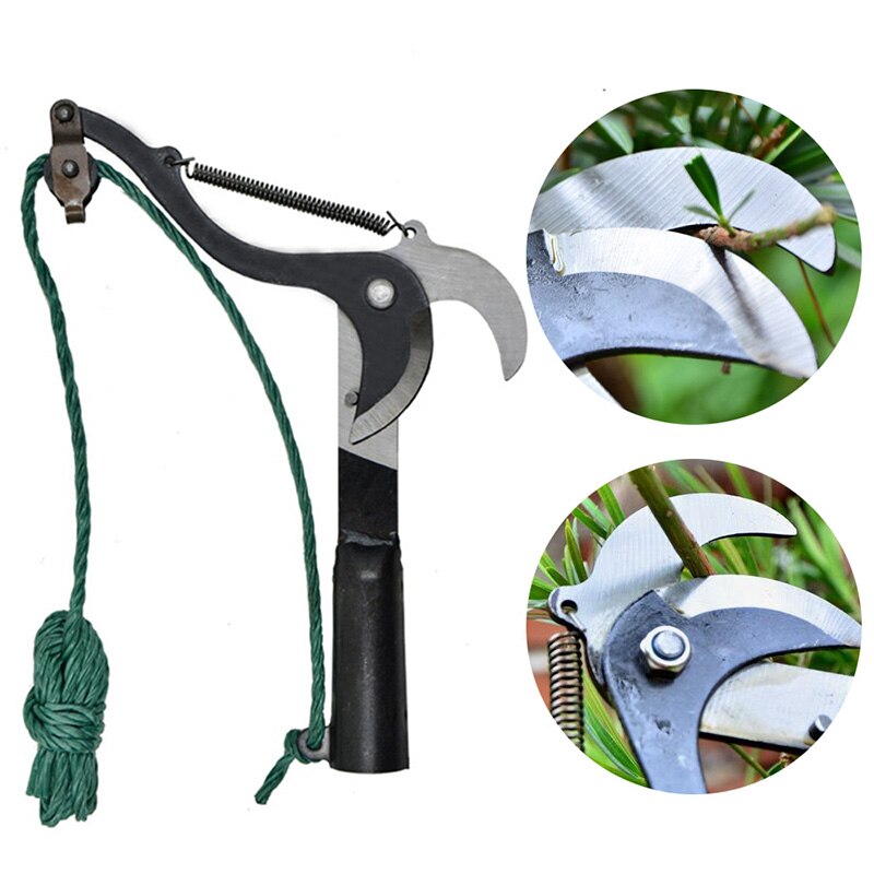 High Pruning Shears Tree Branches Trimmer Cutter Garden Pruning Scissor Pick Tool Fruit With Rope Pulley Cutting